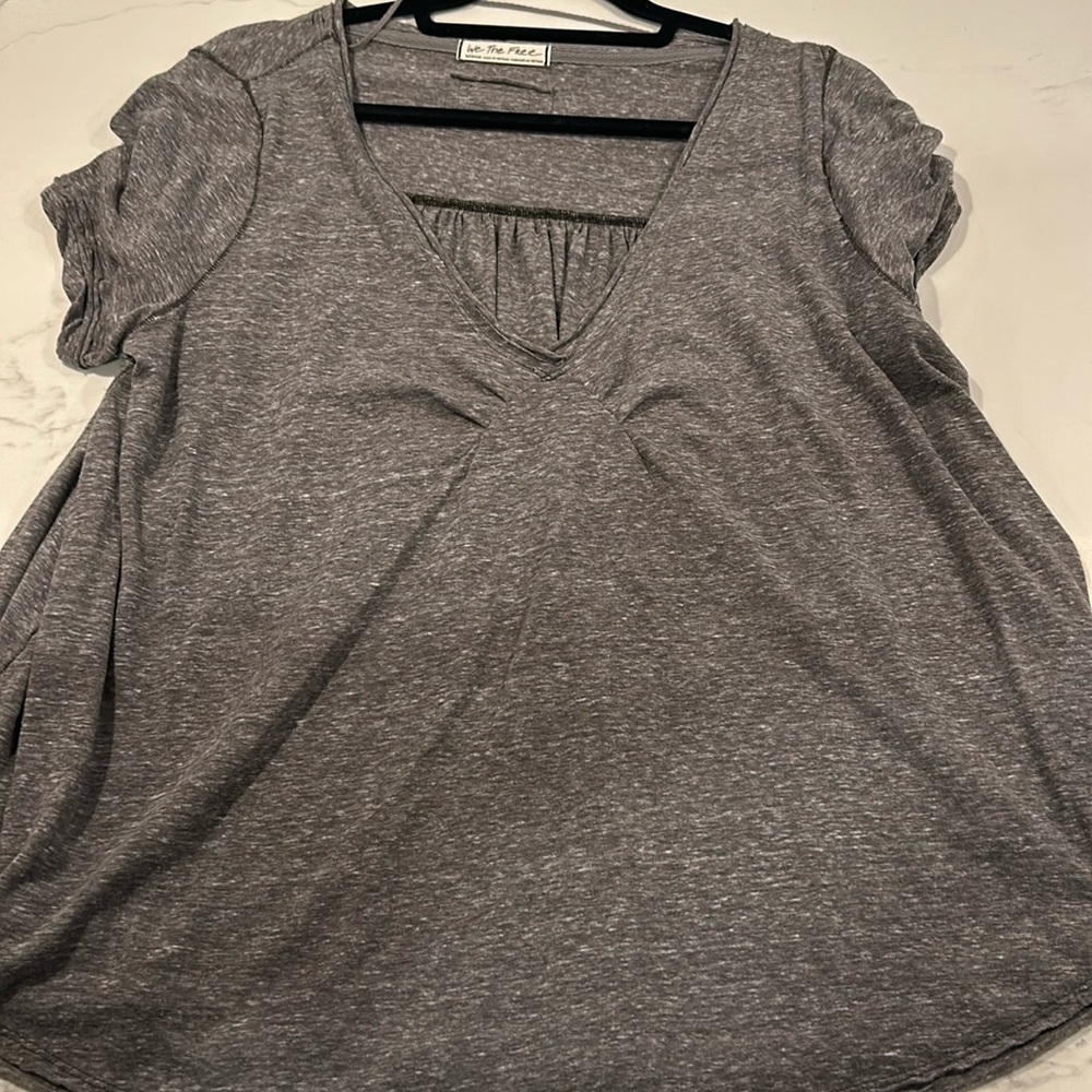 We the free. Flowy V-neck tee